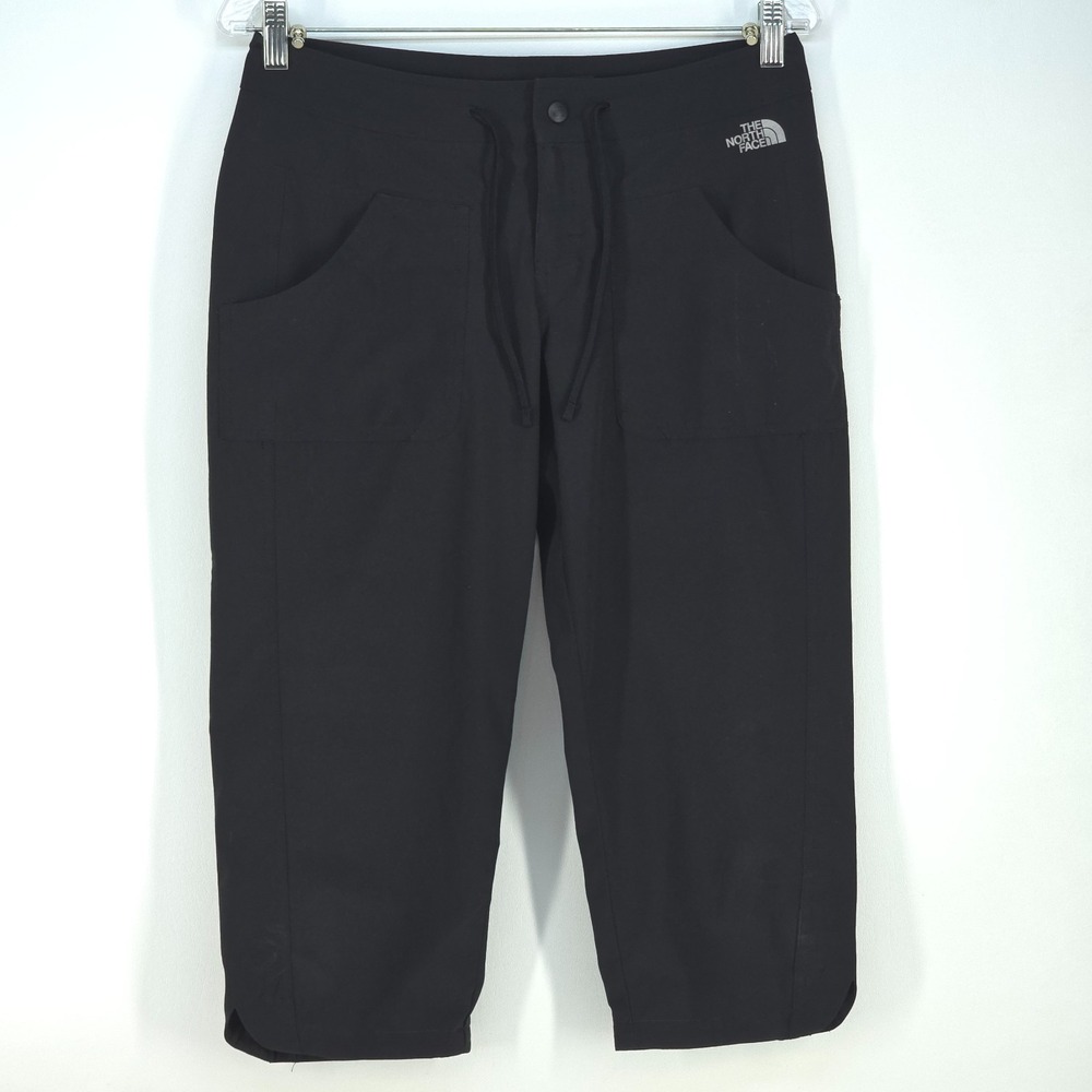 The North Face TNF Apex STH Capri Pants Women's 4 Black Soft Shell Activewear